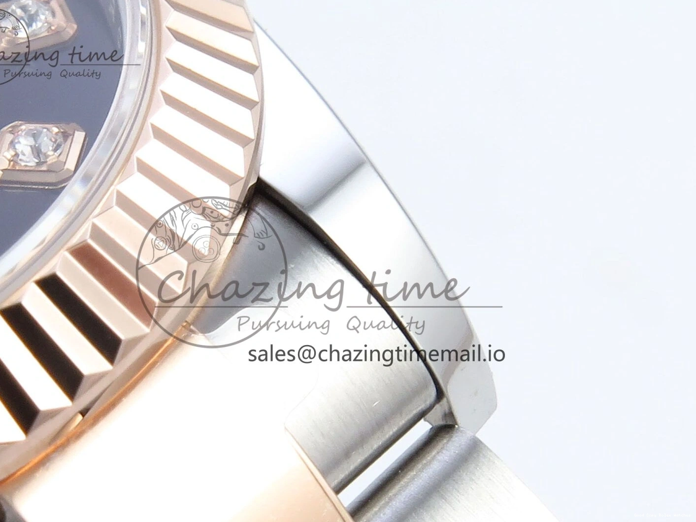 Good Copy Rolex Watches Best Purple 31 Oyster Bracelet ETA 278271 904L DateJust Edition Dial Diamonds on Steel SS 1:1 ARF 522 Premium RG 0103